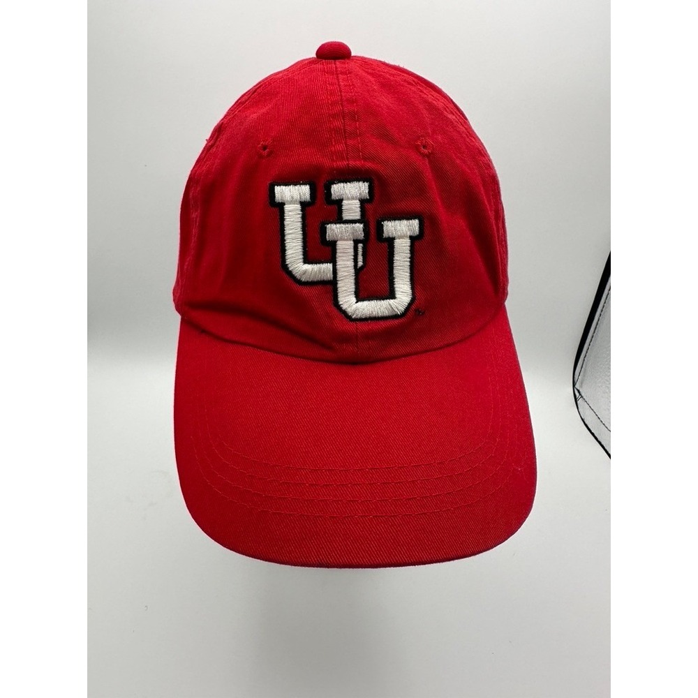 Utah Utes Red Baseball Cap Hat Adjustable Embroidered NCAA Signatures Dad U of U